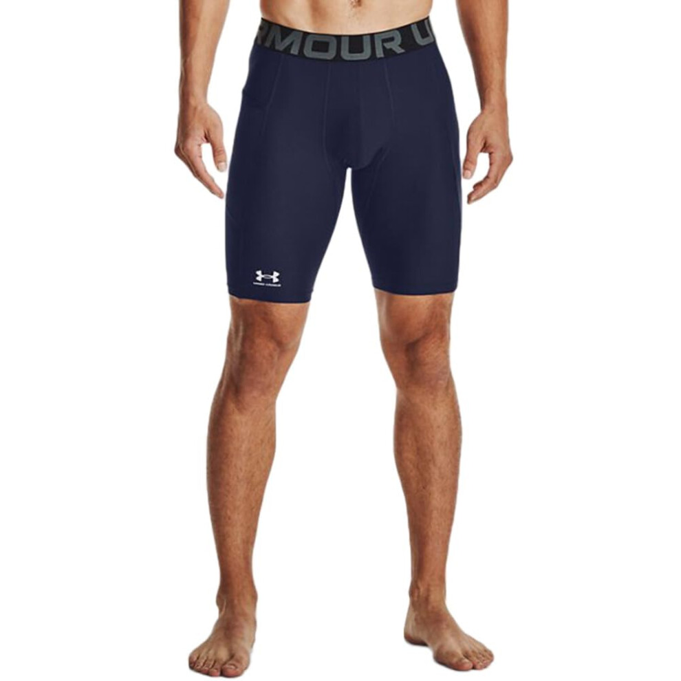 Under Armour Men's HeatGear Pocket Long Shorts  Midnight Navy (410)/Wh