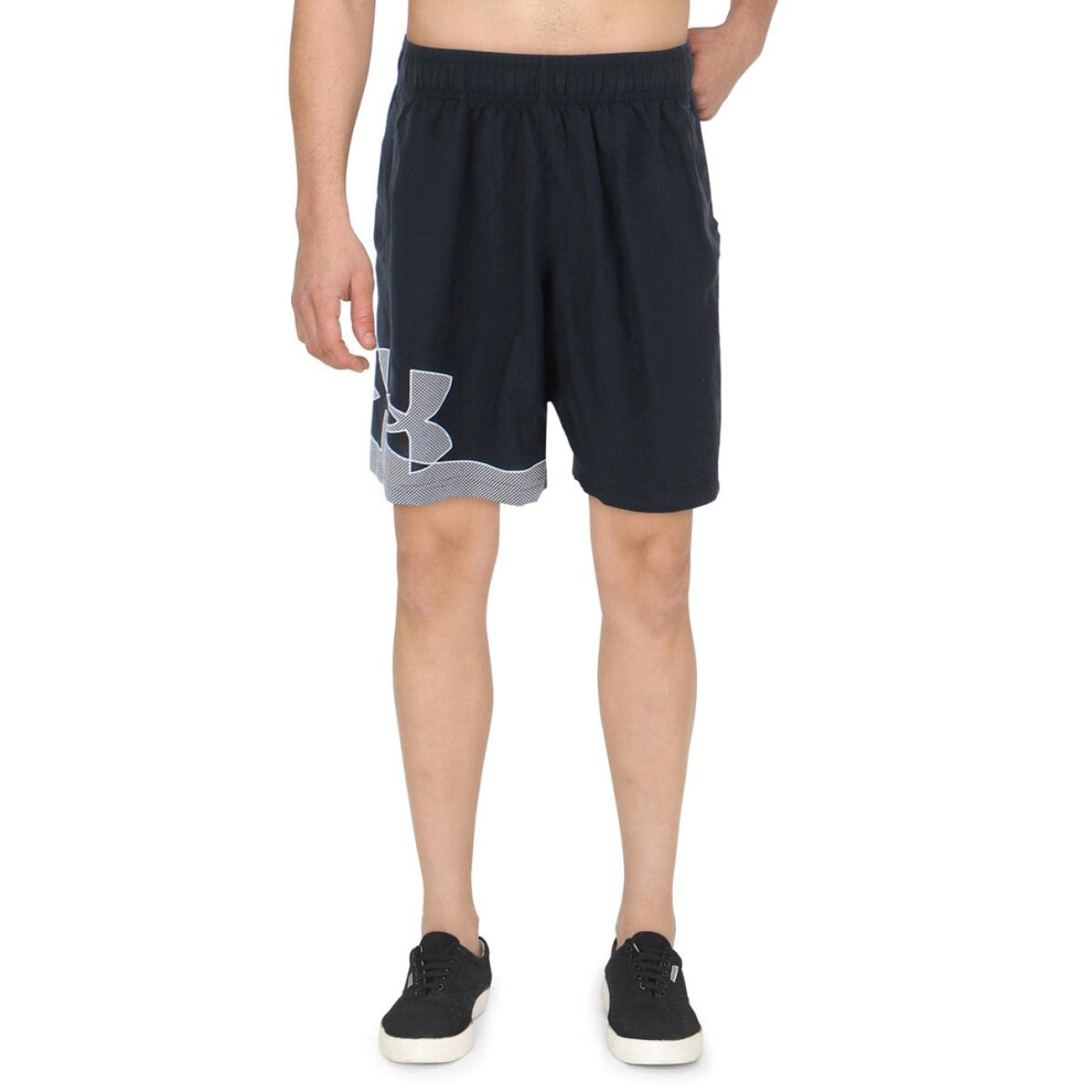 Under Armour Men's Woven Graphic Shorts  Black (001)/White  3X-Large