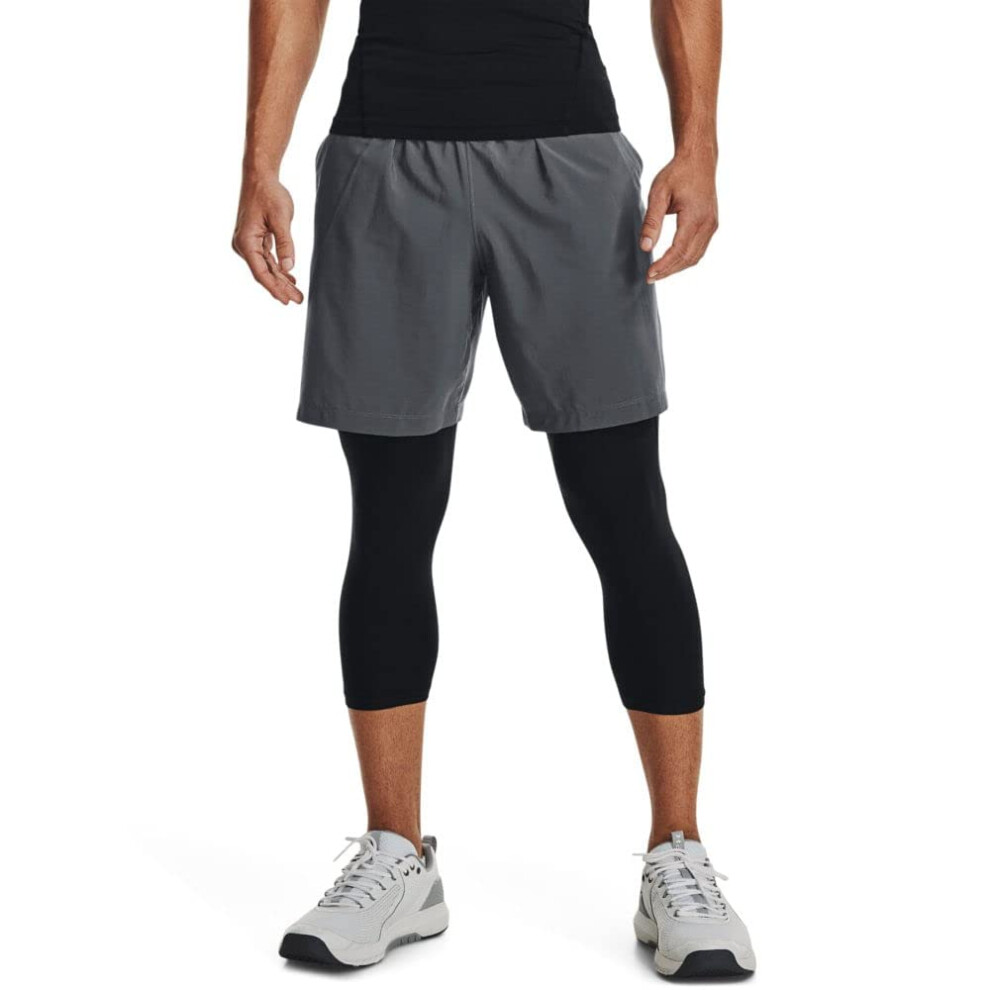 Under Armour Men's Woven Graphic Shorts  (012) / Pitch Gray/Black  3X-