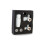Designer White Thermostatic Radiator Valve TRV Twin Pack - Corner 3