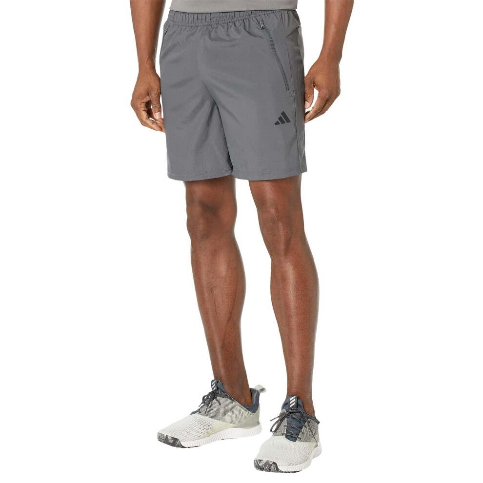 adidas Men's Essentials Woven Training Shorts  Grey/Black  Medium