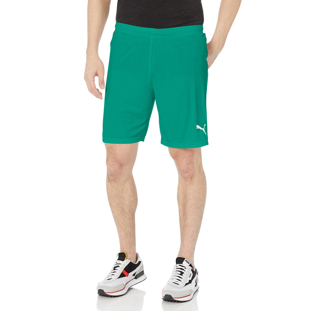 PUMA Men's LIGA Core Shorts  Pepper Green/White  M