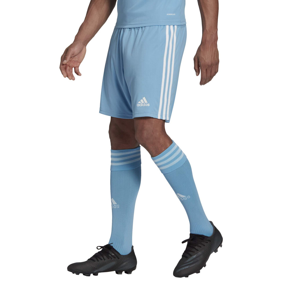 adidas Men's Squadra 21 Shorts  Team Light Blue/White  Small