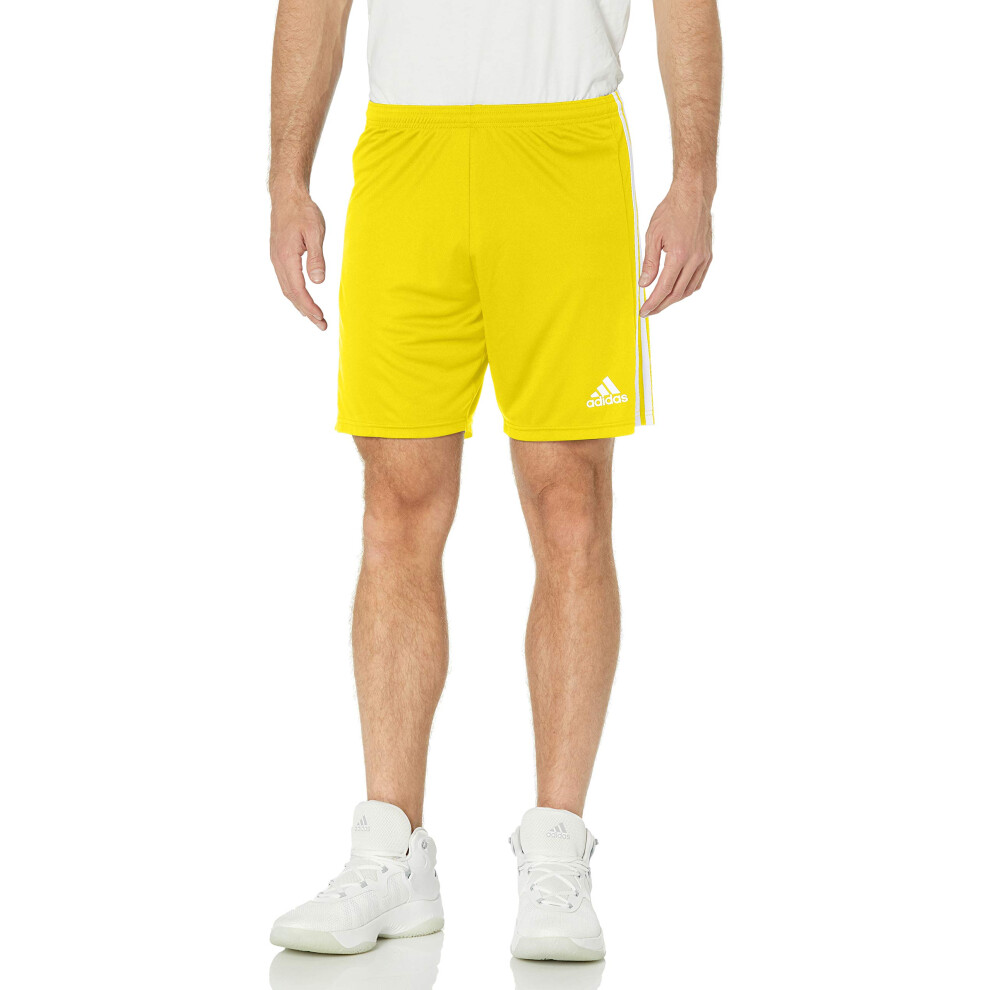 adidas Men's Squadra 21 Shorts  Team Yellow/White  Medium