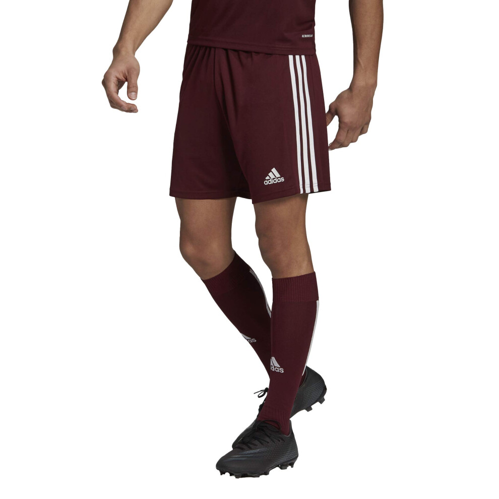 adidas Men's Squadra 21 Shorts  Team Maroon/White  Small