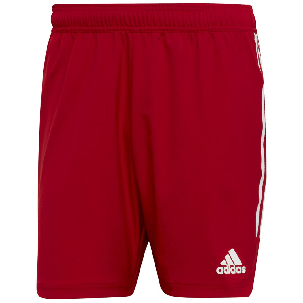 adidas Men's Condivo 22 Match Day Shorts  Team Power Red/White  Small