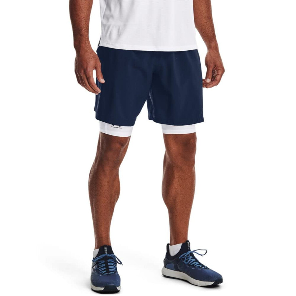 Under Armour Men's Woven Graphic Shorts  (408) / Academy/White  4X-Lar