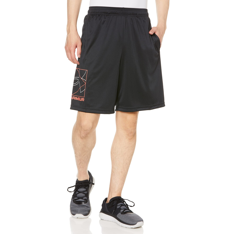 Under Armour Men's Tech Boxed Logo Shorts  Black (001)/Black  Large