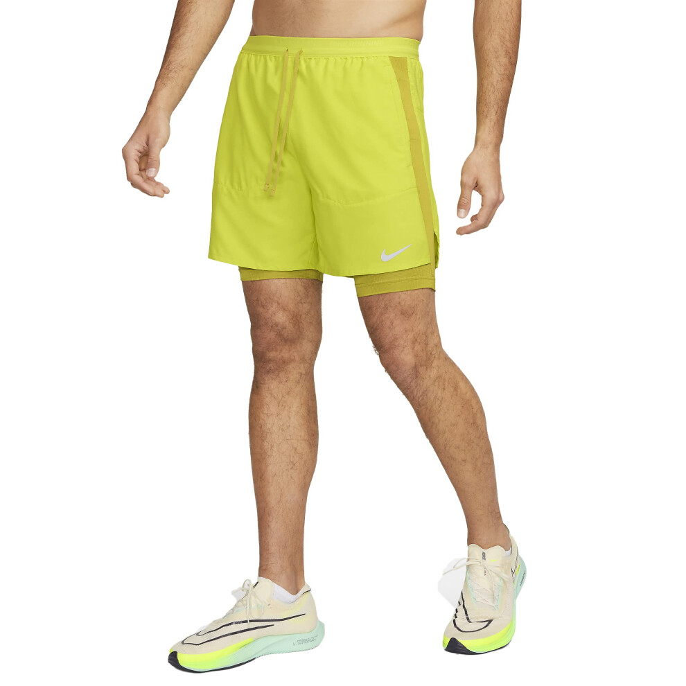 Nike Stride Men's Dri-FIT 5"" Hybrid Running Shorts (US  Alpha  Medium