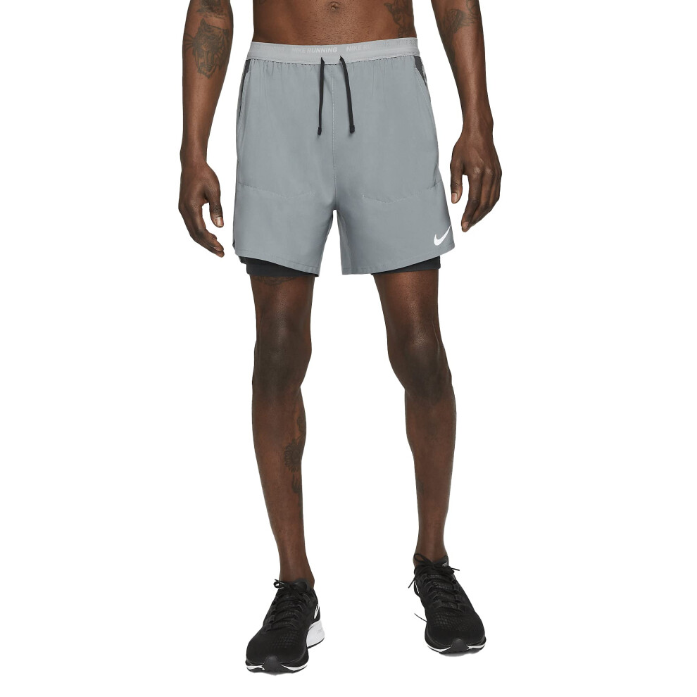 Nike Stride Men's Dri-FIT 5"" Hybrid Running Shorts (US  Alpha  Small