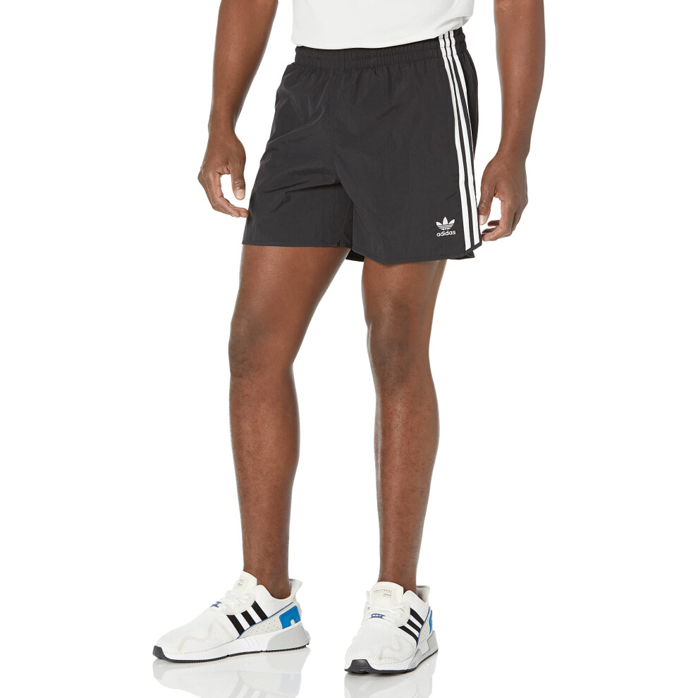 adidas Originals Men's Adicolor Classics Sprinter Shorts  Black  Mediu