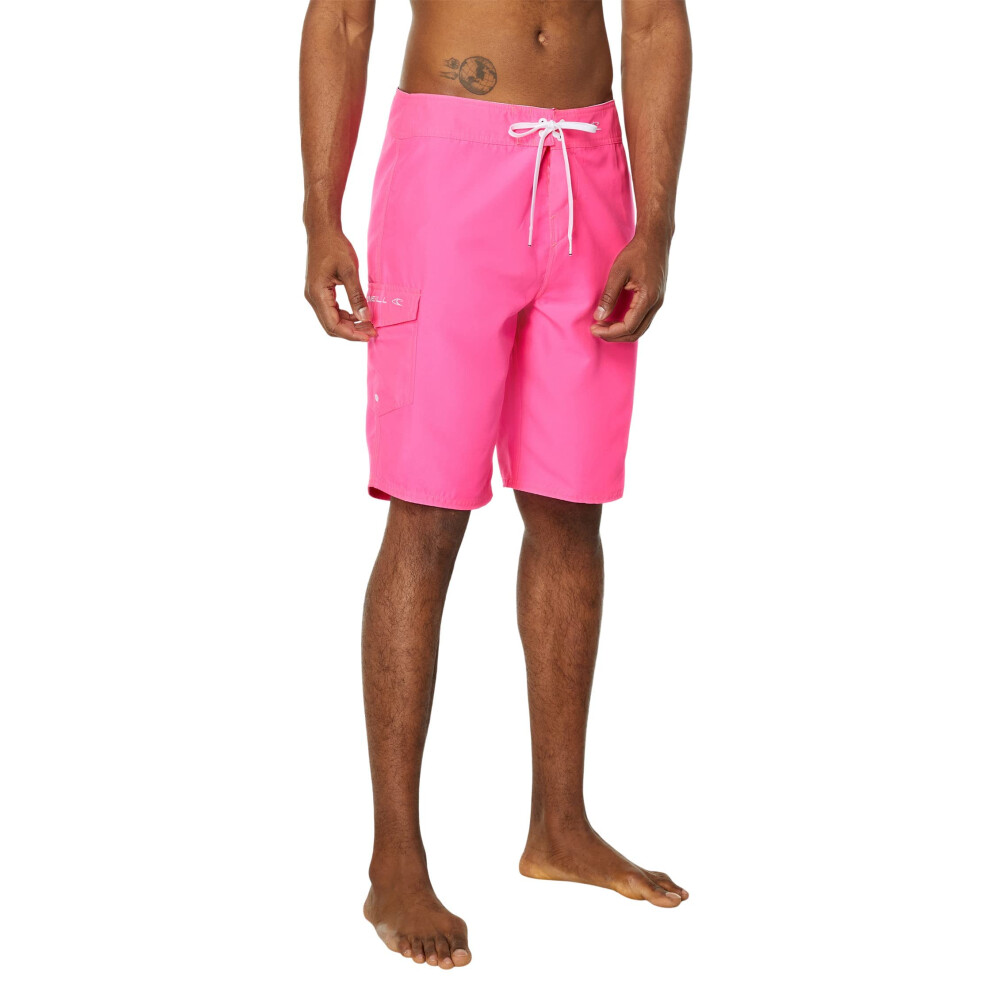 O'NEILL Mens Santa Cruz Solid 2.0 Swim  Neon Pink  31