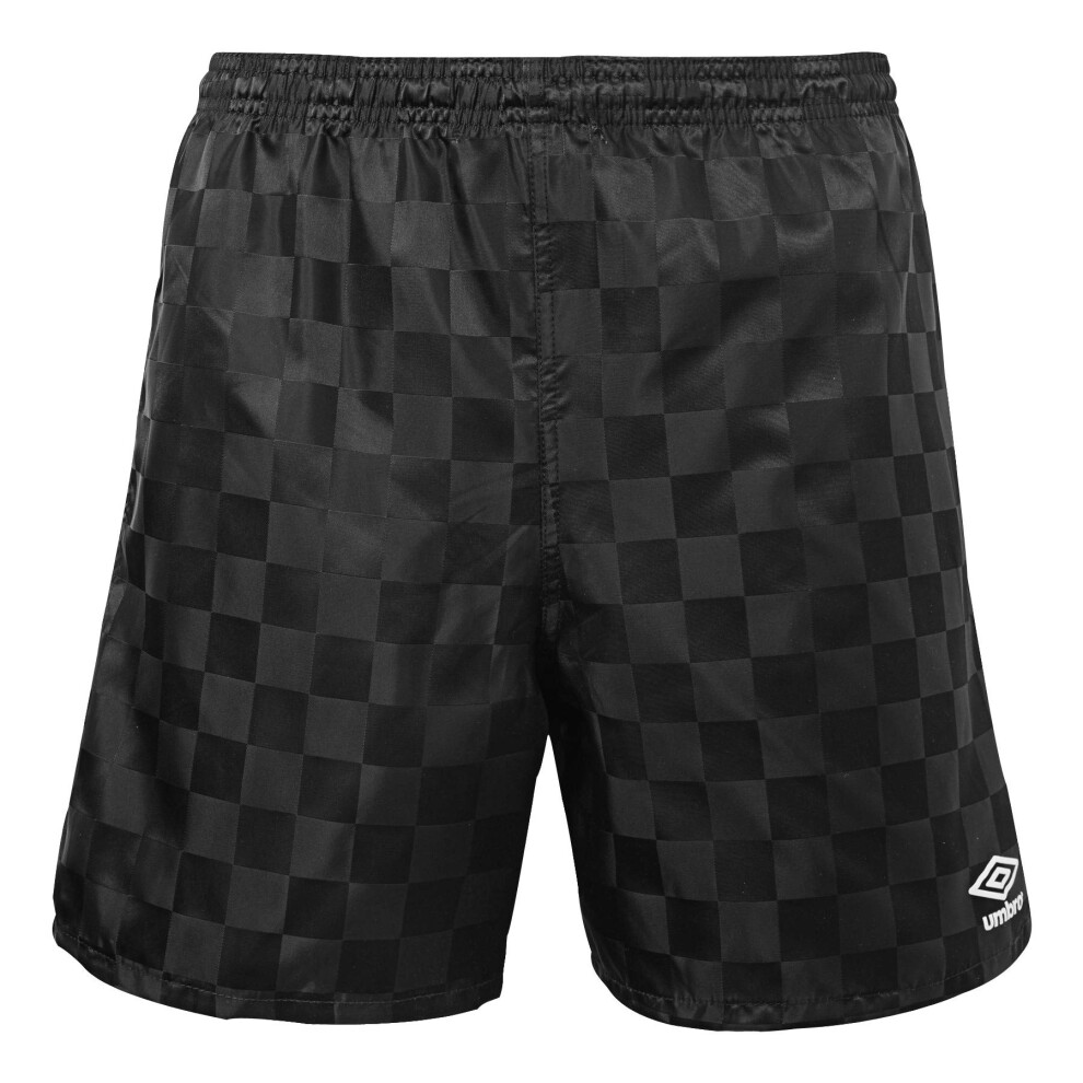 Umbro mens Checkered Short  Black Beauty/White  XX-Large US