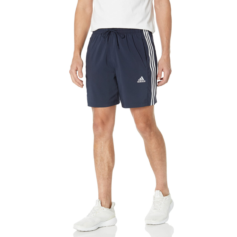 adidas Men's AEROREADY Essentials Chelsea 3-Stripes Shorts  Ink/White