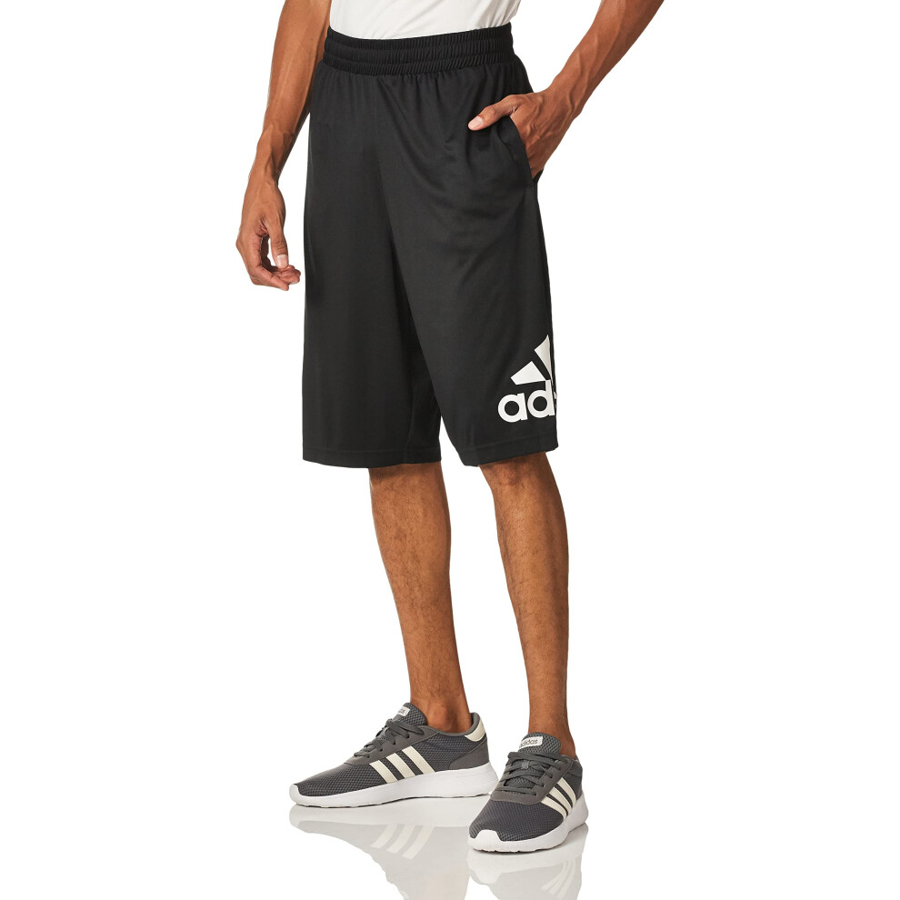 adidas Men's Basketball Crazylight Shorts  Black/White  Small