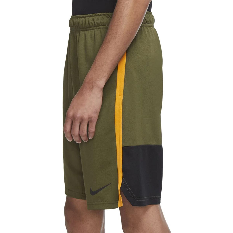 Nike Men's Dri-FIT Knit Hybrid 9"" Training Shorts (as1  Alpha  m  Reg