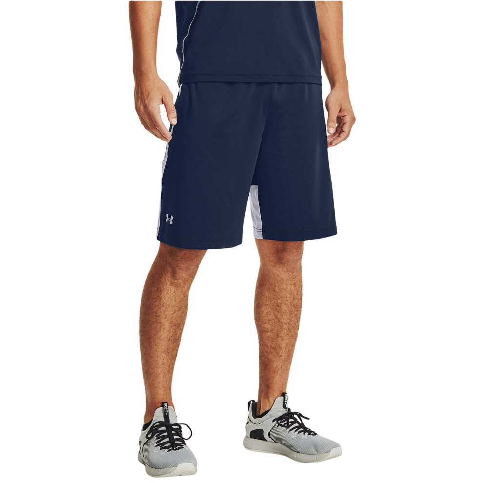 Under Armour Men's Raid 2.0 Gym Shorts  Academy Blue (408)/Mod Gray  X