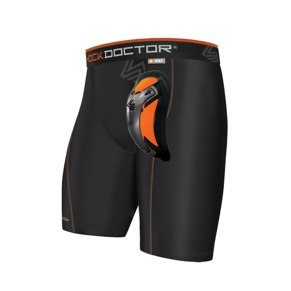 Shock Doctor Compression Shorts Cup Included - Athletic Supporter Unde