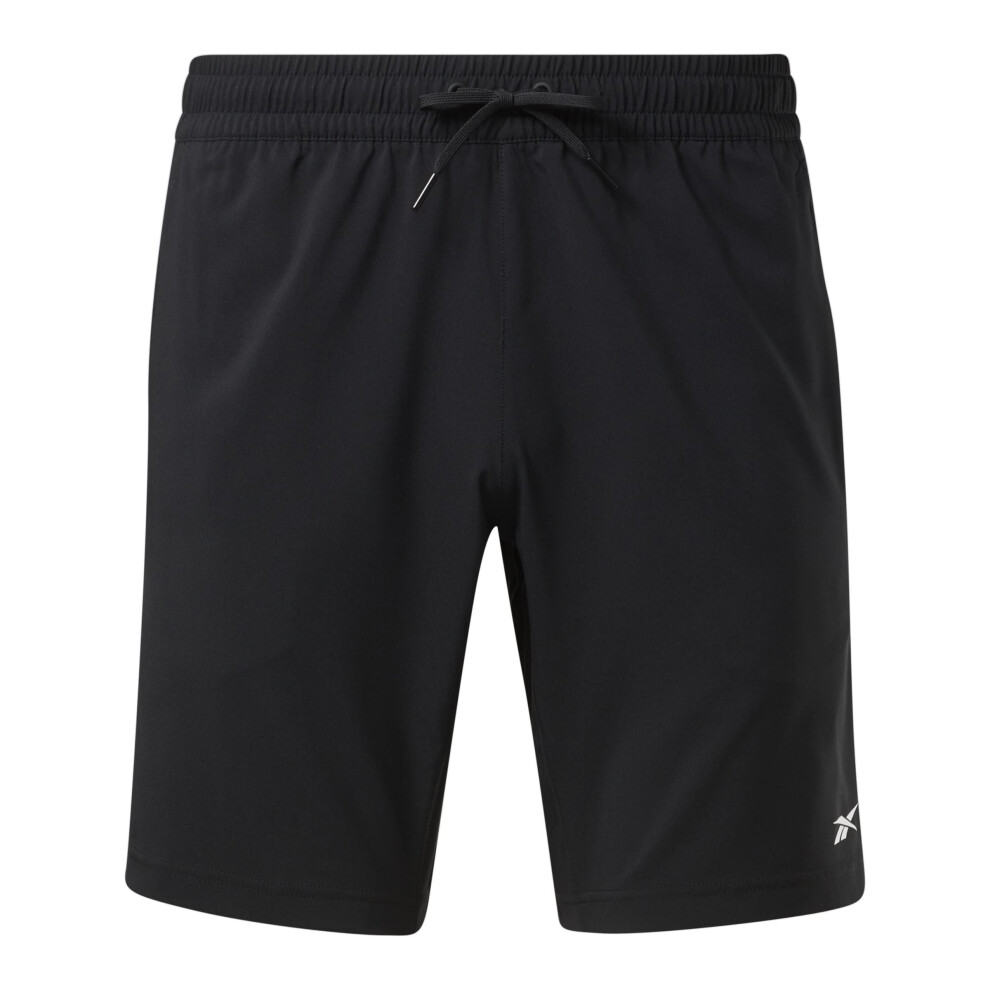 Reebok Men's Standard Workout Ready Woven Shorts  Black  L