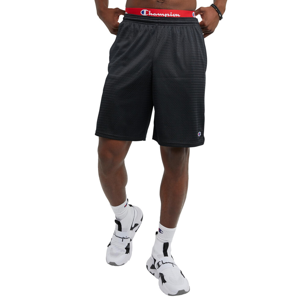 Champion mens 9"" Shorts  Mesh Shorts  9""  Mesh Basketball Shorts  Me