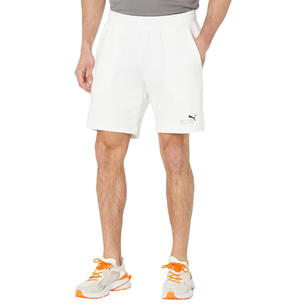 PUMA Essentials+ Rainbow 9"" SweatShorts Puma White XL 9