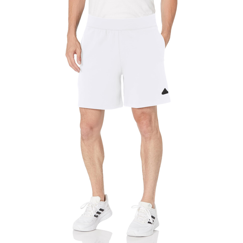 adidas Men's Z.N.E. Premium Shorts  White  Medium