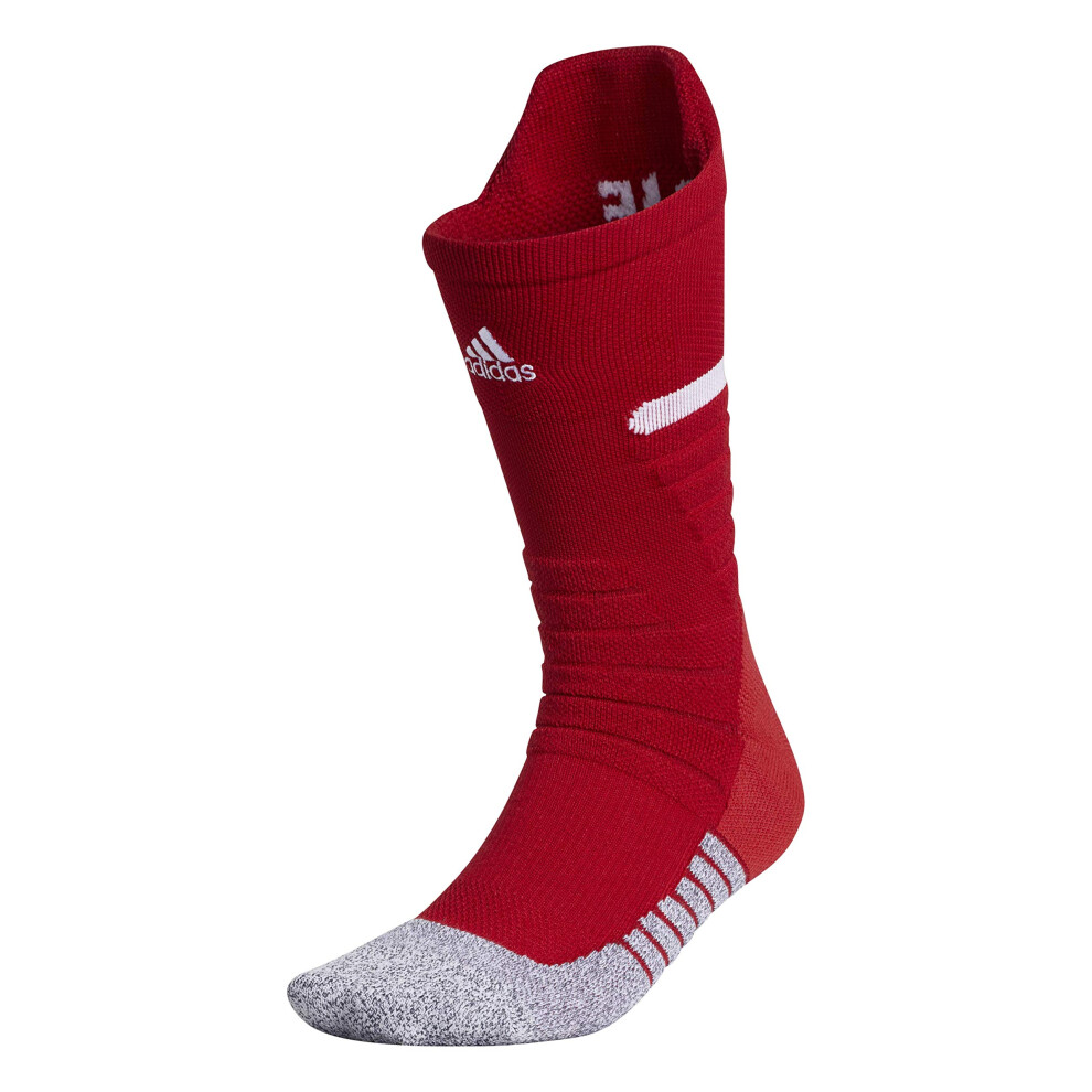 adidas Unisex Adizero Football Cushioned Crew Socks (1-Pair)  Team Pow