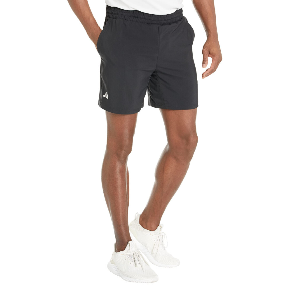 adidas Men's Club 3-Stripes Tennis Shorts  Black  Medium