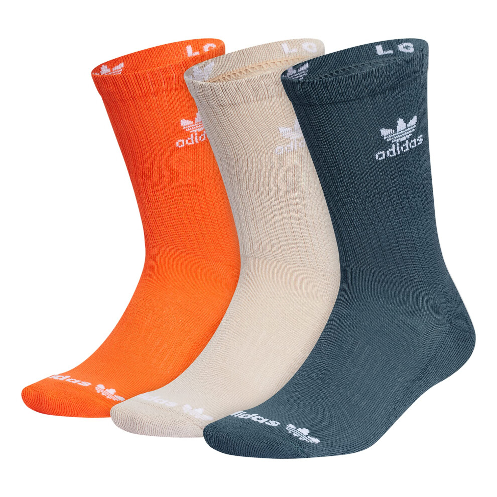 adidas Originals Trefoil Cushioned Crew Socks (3-Pair)  ArcticFusionTe