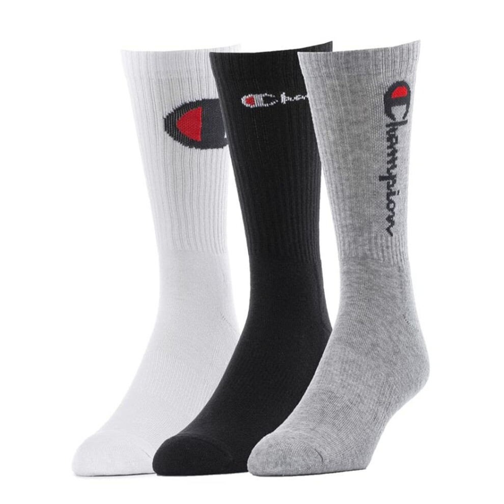 Champion LIFE 3-Pair Core Essential Socks Assortments White/Black/Oxfo