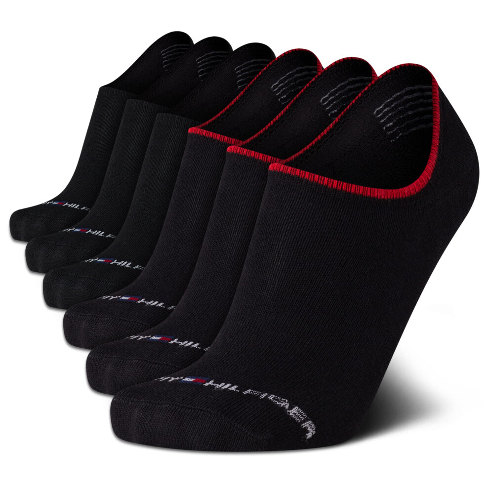 Tommy Hilfiger Men's Athletic Socks - Cushion Sport Liners (6 Pack)  S