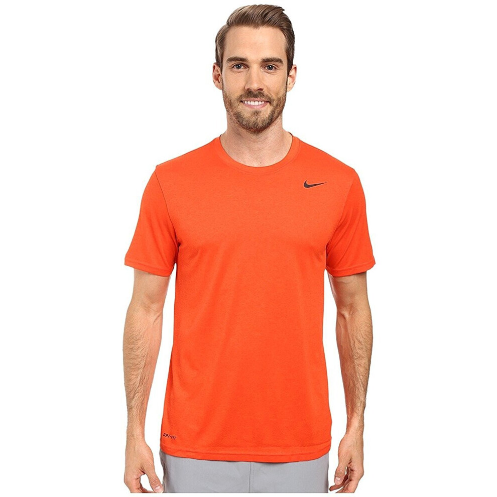 Nike Mens Legend 2.0 Short Sleeve Tee Team Orange/Black/Black SM