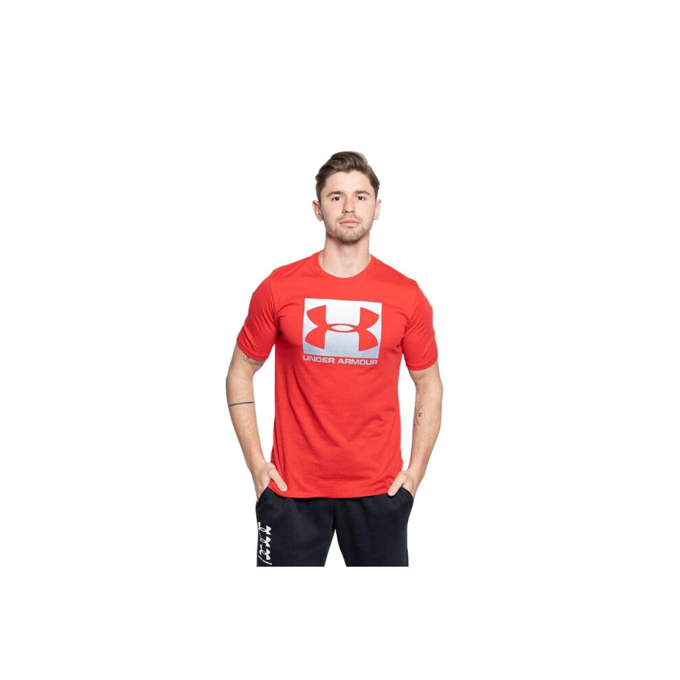 Under Armour Men's UA Boxed Sportstyle Short Sleeve T-Shirt LG Red