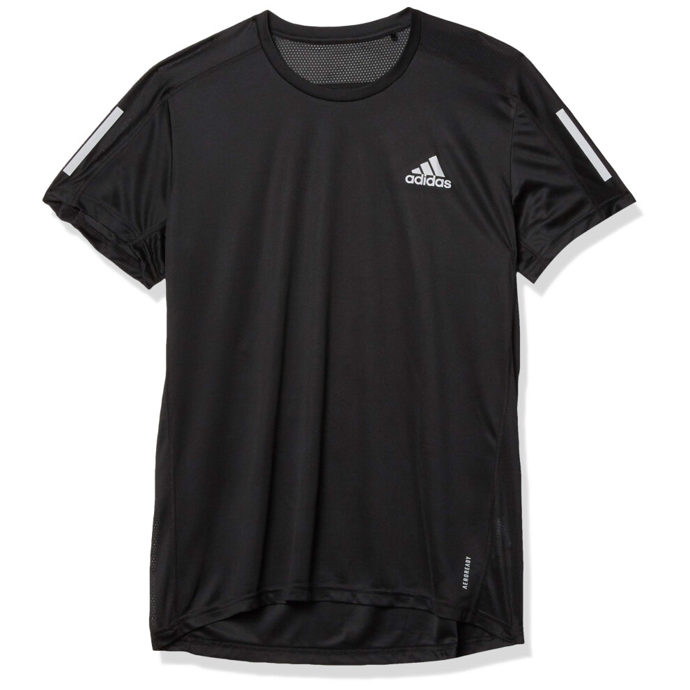 adidas Men's Own The Run Tee  Black  Medium