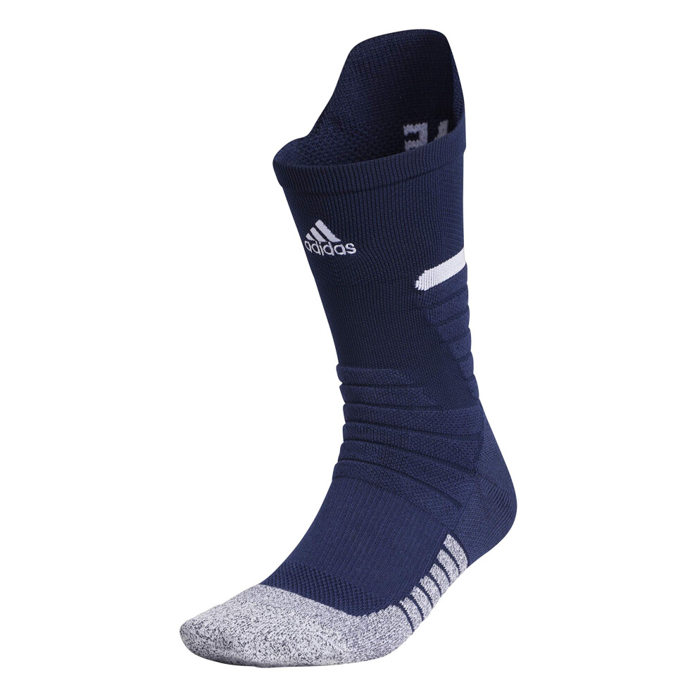 adidas Unisex Adizero Football Cushioned Crew Socks (1-Pair)  Team Nav