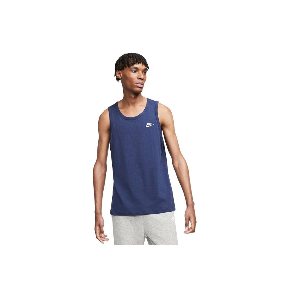 Nike Mens Sportswear Essential Sleeveless Tank Top (Large  Midnight Na