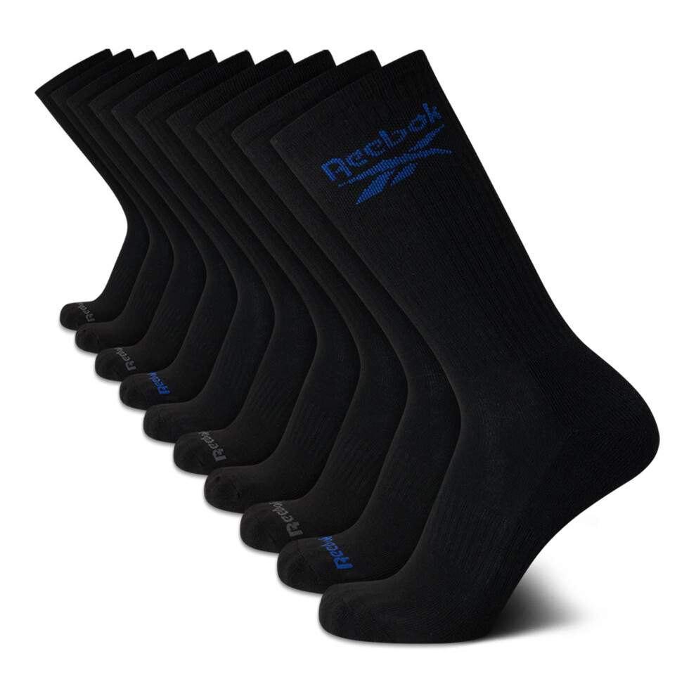 Reebok Men's Socks - Athletic Cushion Crew Socks(10 Pack)  Size 6-12.5