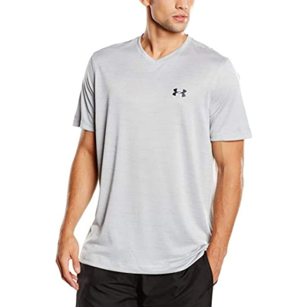 Under Armour Men's Velocity 2.0 Short Sleeve V Neck T Shirt  (011) Mod