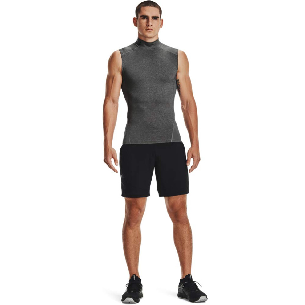 Under Armour Men's HeatGear Armour Compression Mock Sleeveless  Carbon