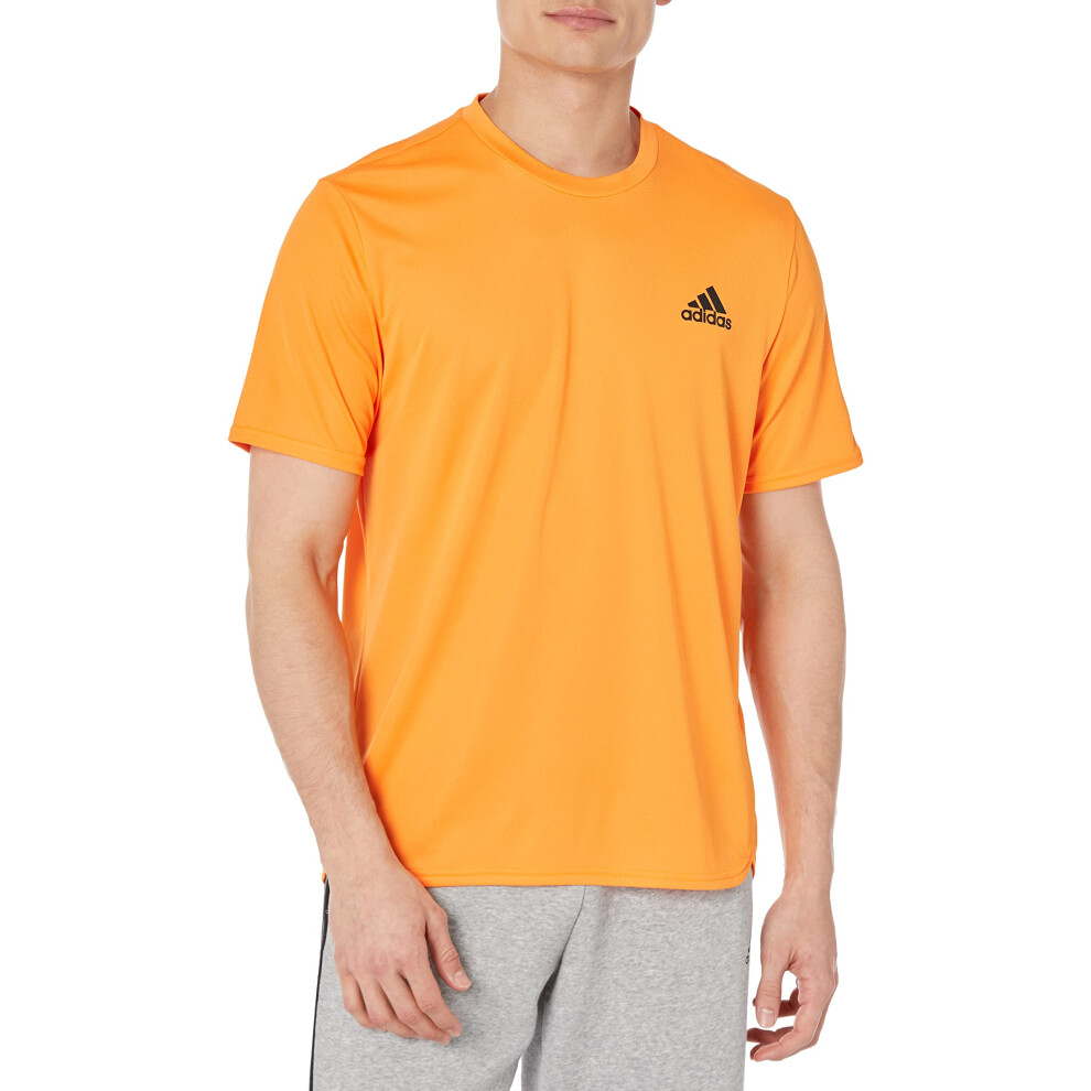 adidas Men's Designed 4 Movement Tee  Orange Rush  Medium