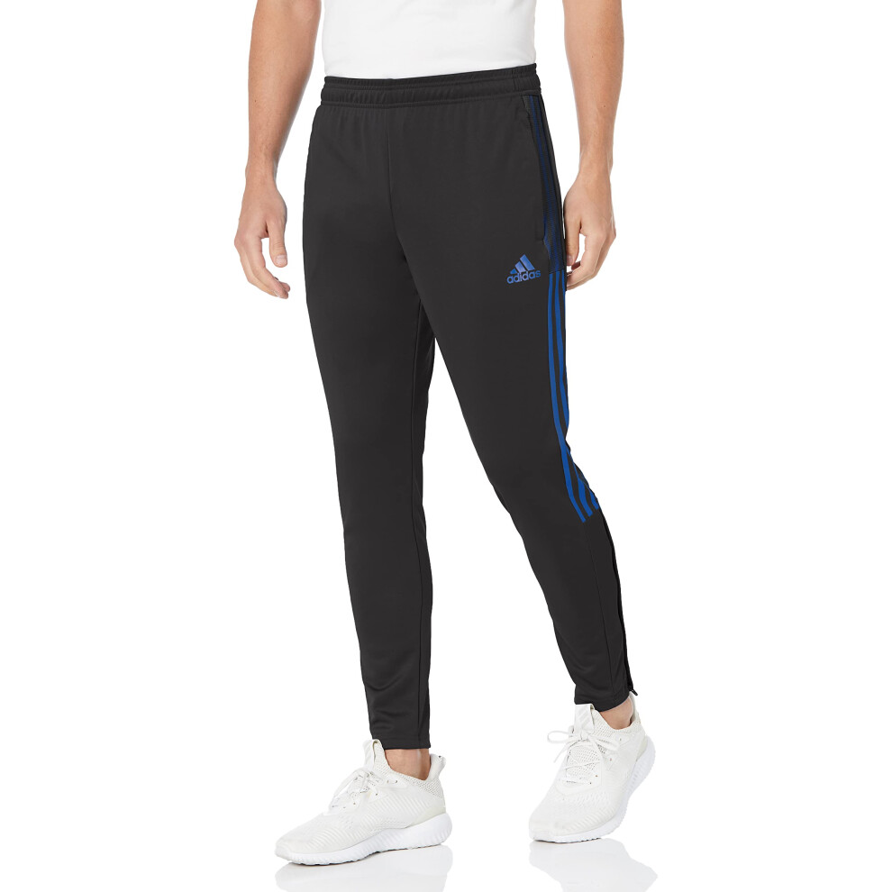 adidas Men's Tiro Track Pants  Black/Team Royal Blue  Medium