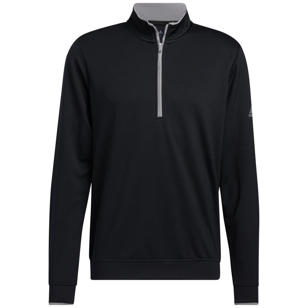 adidas Men's UPF Quarter Zip Pullover  Black  2X-Large