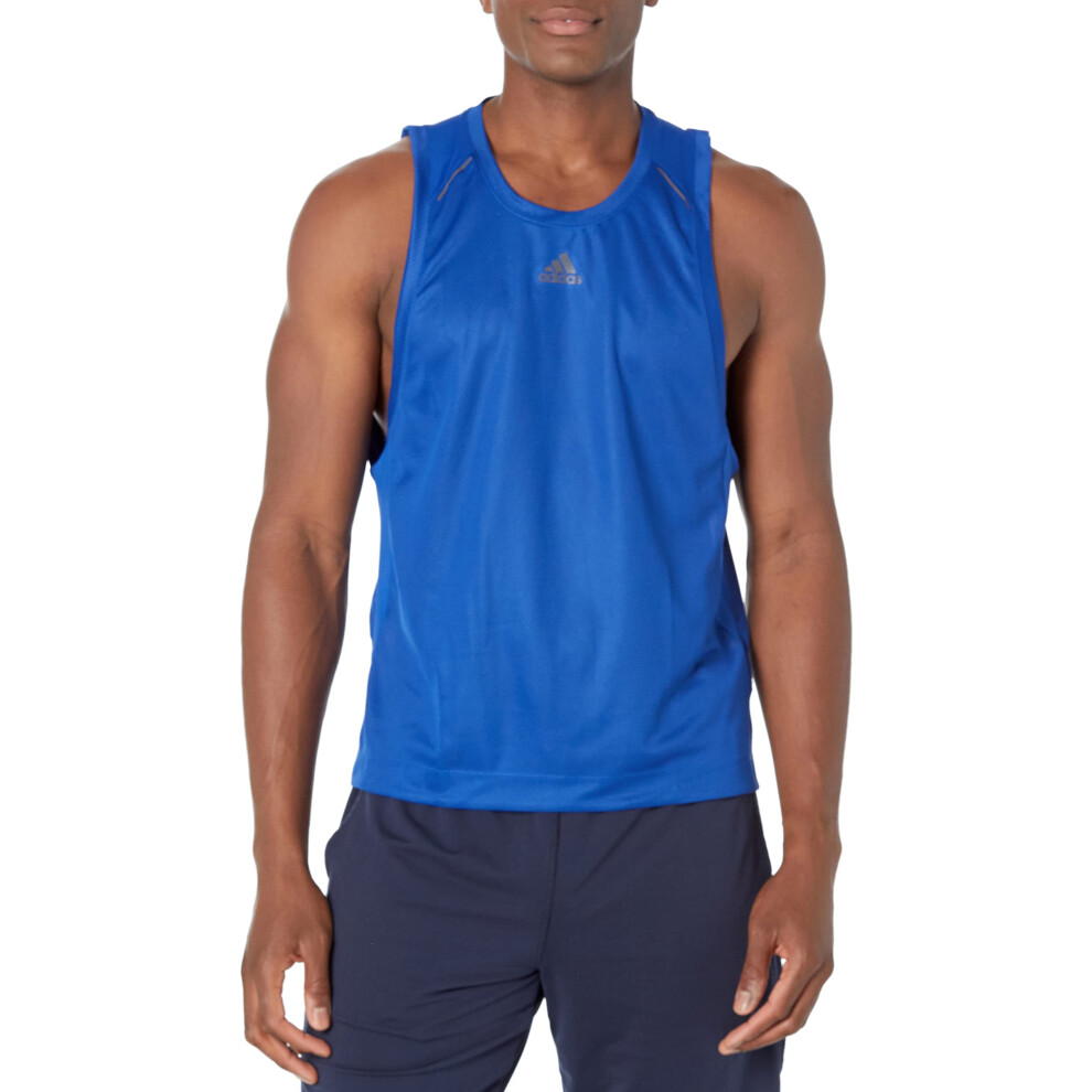 adidas Men's High Intensity Spin Training Tank  Team Royal Blue  Small