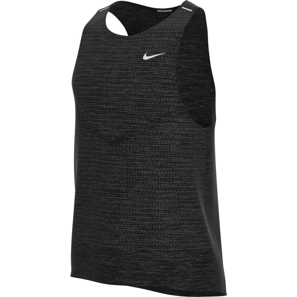 Nike Dri-FIT Rise 365 Men's Running Tank Top (Small  Black/Heather)