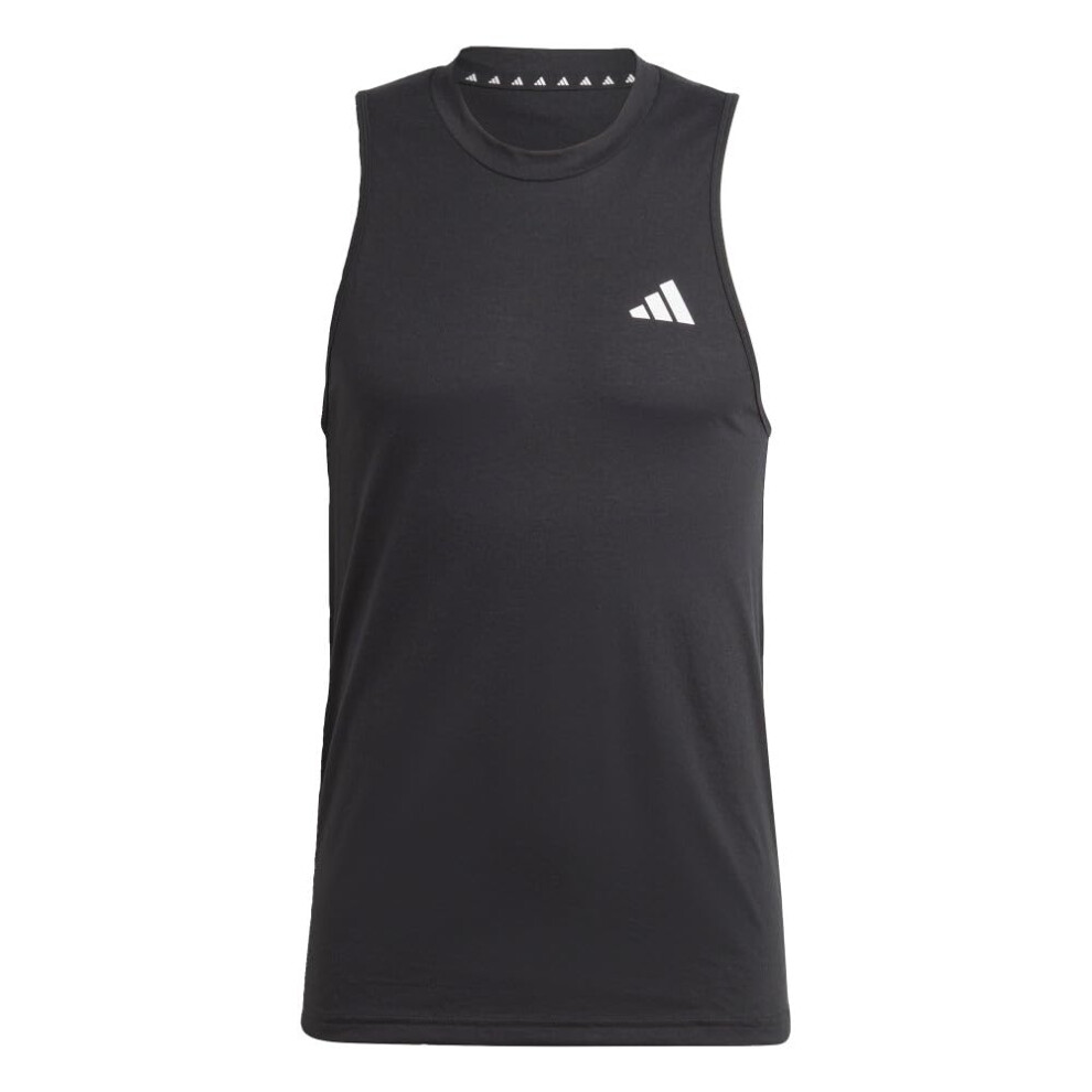 adidas Men's Training Essentials Feel Ready Logo Sleeveless T-Shirt  B