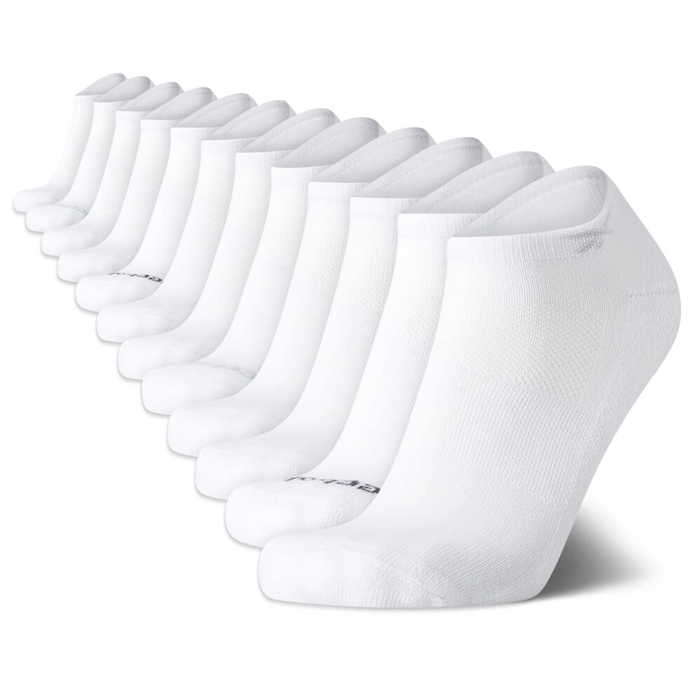 Reebok Men's Socks - Athletic Low Cut Ankle Socks (12 Pack)  Size 6-12