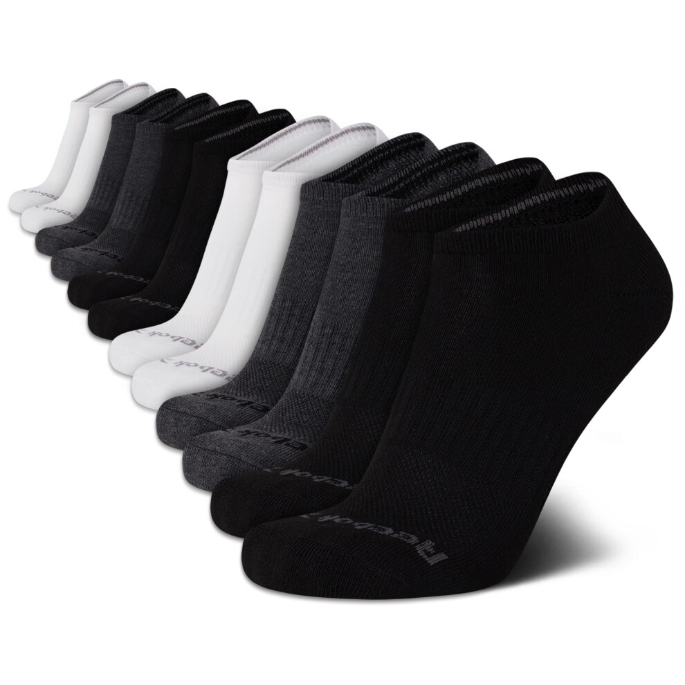 Reebok Men's Socks - Athletic Low Cut Ankle Socks (12 Pack)  Size 6-12