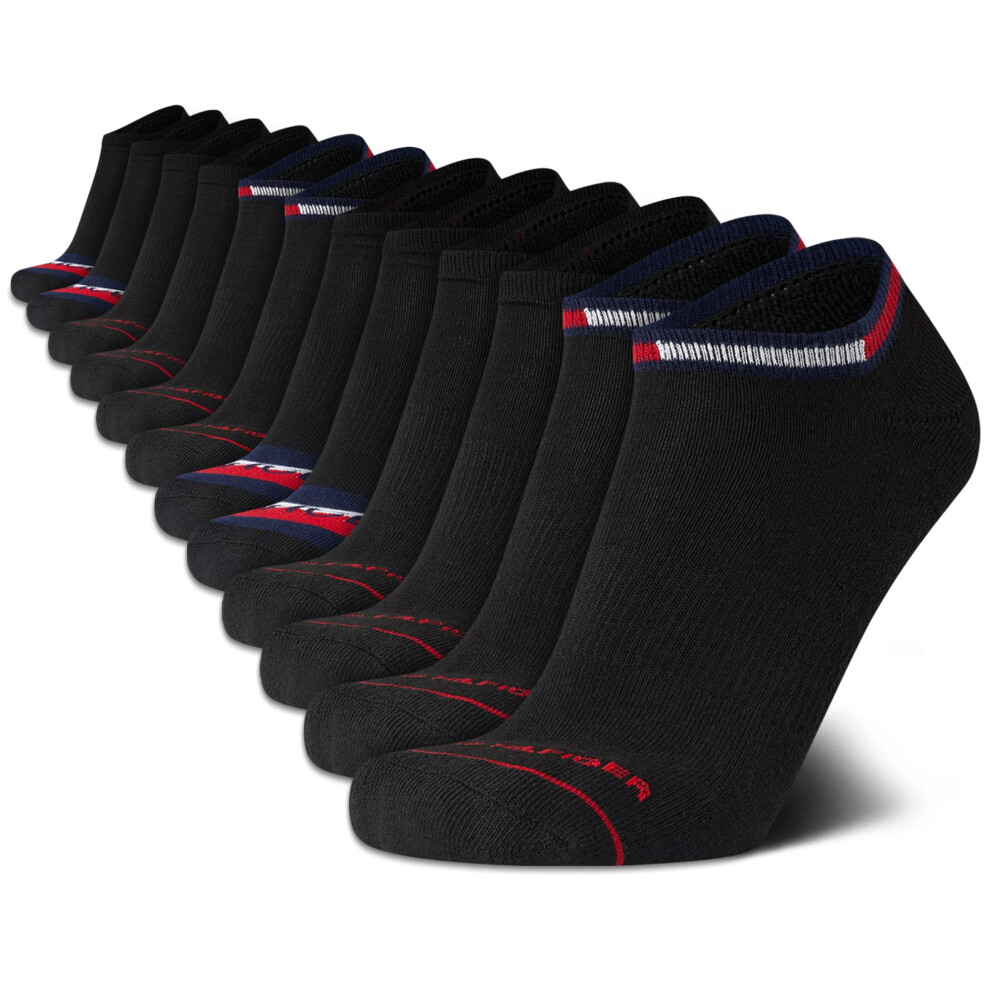 Tommy Hilfiger Men's Athletic Socks - Cushion No Show Socks (12 Pack)