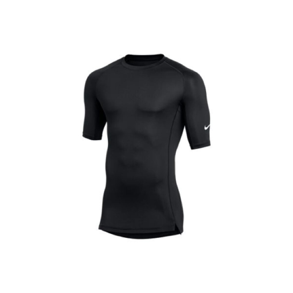 Nike Mens Pro Fitted Half Sleeve Tee (Small  Black)