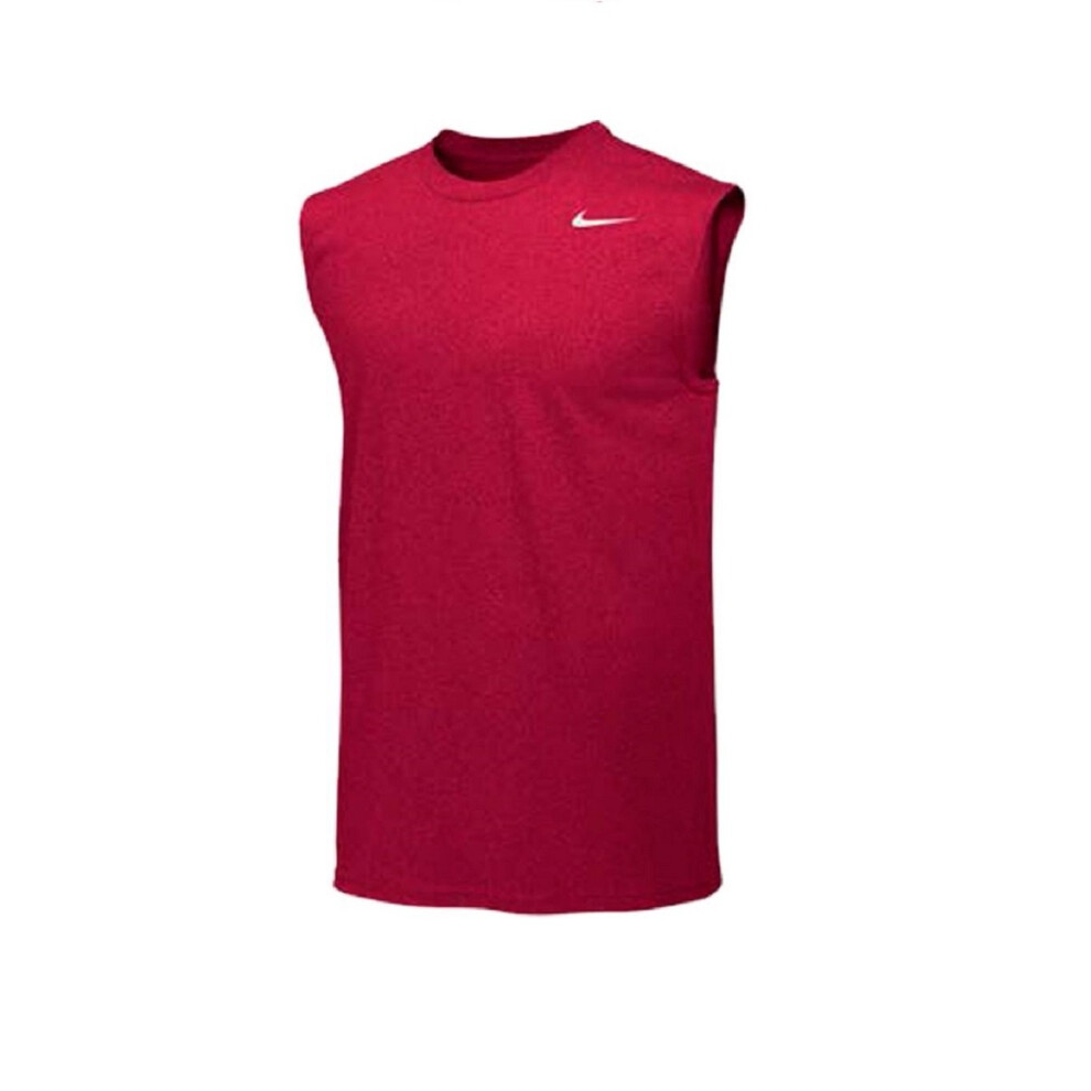 Nike Legend Sleeveless Shirt (S  University Red/Cool Grey)